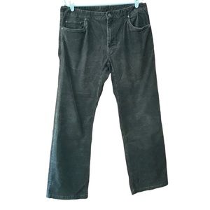Prana Brown Corduroy Pants 36x32